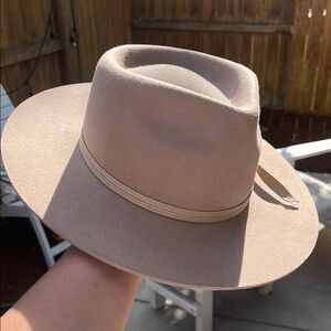 Lack Of Color Tan Wide-Brimmed Zulu Rancher Hat